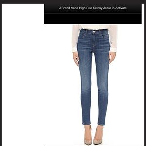 J Brand Maria High Rise Skinny Jeans